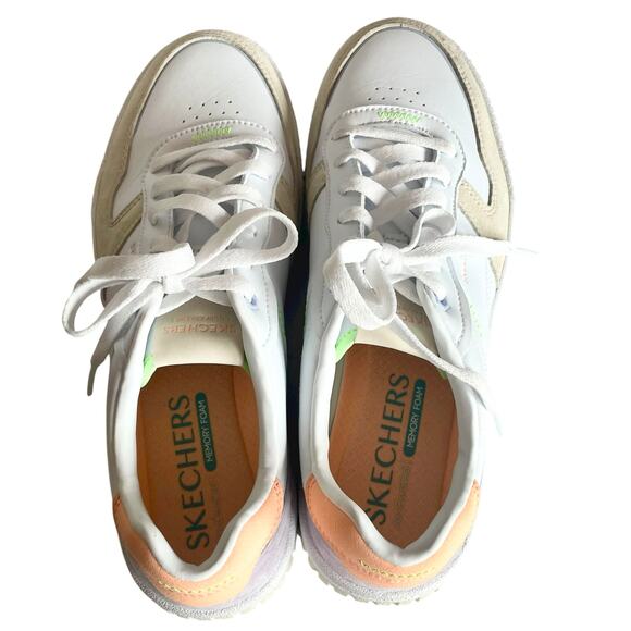 Skechers Court Classics "Jade" Sneakers Air Cooled Memory Foam Womens Size 8.5 - Picture 9 of 12